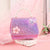 Girl's All Seasons Pu Leather Butterfly Cute Square Flip Cover Handbag