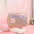 Girl's All Seasons Pu Leather Butterfly Cute Square Flip Cover Handbag