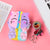 Girl's All Seasons Silica Gel Cartoon Cute Square Zipper Small Wallet