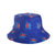 Girl's Cartoon Style Simple Style Color Block Printing Bucket Hat