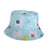 Girl's Cartoon Style Simple Style Color Block Printing Bucket Hat