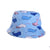 Girl's Cartoon Style Simple Style Color Block Printing Bucket Hat