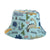 Girl's Cartoon Style Simple Style Color Block Printing Bucket Hat