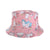 Girl's Cartoon Style Simple Style Color Block Printing Bucket Hat