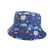 Girl's Cartoon Style Simple Style Color Block Printing Bucket Hat