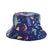 Girl's Cartoon Style Simple Style Color Block Printing Bucket Hat