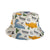 Girl's Cartoon Style Simple Style Color Block Printing Bucket Hat