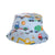 Girl's Cartoon Style Simple Style Color Block Printing Bucket Hat