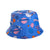 Girl's Cartoon Style Simple Style Color Block Printing Bucket Hat