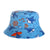 Girl's Cartoon Style Simple Style Color Block Printing Bucket Hat