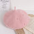 Girl's Cute Sweet Color Block Beret Hat