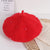 Girl's Cute Sweet Color Block Beret Hat