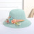 Girl's Fashion Solid Color Bow Knot Straw Hat