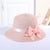 Girl's Fashion Solid Color Bow Knot Straw Hat