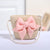 Girl's Fashion Solid Color Bow Knot Straw Hat