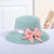 Girl's Fashion Solid Color Bow Knot Straw Hat