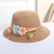 Girl's Fashion Solid Color Bow Knot Straw Hat