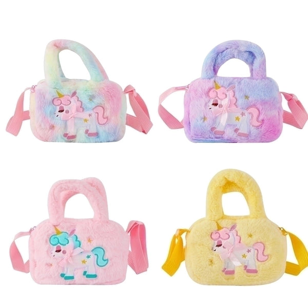 Girl's Medium All Seasons Plush Fashion Shoulder Bag