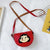 Girl's Mini Pu Leather Cartoon Cute Semicircle Zipper Crossbody Bag