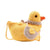 Girl's Plush Animal Cute Dumpling Shape Buckle Crossbody Bag