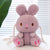 Girl's Pp Cotton Rabbit Cute Rabbit-shaped Zipper Crossbody Bag