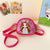 Girl's Pu Leather Cartoon Character Cute Sequins Square Zipper Crossbody Bag