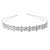 Girl's Simple Style Square Waves Metal Inlay Rhinestones Pearl Hair Band