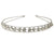 Girl's Simple Style Square Waves Metal Inlay Rhinestones Pearl Hair Band