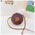 Girl's Small Pu Leather Donuts Cute Round Zipper Crossbody Bag