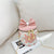 Girl's Small Pu Leather Heart Shape Bow Knot Cute Bucket Zipper Crossbody Bag Bucket Bag Chain Bag