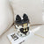 Girl's Small Pu Leather Heart Shape Bow Knot Cute Bucket Zipper Crossbody Bag Bucket Bag Chain Bag