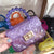 Girl's Small Pu Leather Solid Color Lingge Cute Pearls Square Lock Clasp Crossbody Bag