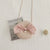 Girl's Small Straw Flower Bow Knot Cute Round Zipper Crossbody Bag