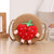 Girl's Straw Color Block Cute Round Square Zipper Shoulder Bag