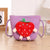 Girl's Straw Color Block Cute Round Square Zipper Shoulder Bag