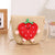 Girl's Straw Color Block Cute Round Square Zipper Shoulder Bag