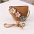 Girl's Straw Flower Strawberry Bow Knot Cute Bucket Zipper Crossbody Bag