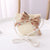 Girl's Sweet Bow Knot Jacquard Straw Hat