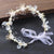 Girls' Wreath Headdress Children's Forest Princess Pearl Hairband Fairy Beauty Princess Dress Catwalk Dress Flower Girl Hair Accessories