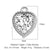 Glam Heart Shape Crown Copper Plating Inlay Zircon 18k Gold Plated Charms Jewelry Accessories