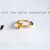 Glam Lady Heart Shape Stainless Steel Plating Inlay Zircon 18k Gold Plated Open Rings