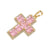 Glam Luxurious Shiny Cross 18k Gold Plated Zircon Copper Wholesale Pendants