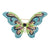 Glam Pin Butterfly Alloy Inlay Rhinestones Unisex Brooches