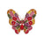 Glam Pin Butterfly Alloy Inlay Rhinestones Unisex Brooches