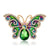 Glam Pin Butterfly Alloy Inlay Rhinestones Unisex Brooches