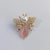 Glam Pin Geometric Alloy Inlay Artificial Pearls Rhinestones Women'S Brooches