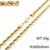 Gold-plated Thick Hemp Flowers Stainless Steel  Chain Necklace Hip Hop Accessories