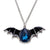 Gothic Bat Alloy Inlay Rhinestones Men's Pendant Necklace