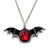 Gothic Bat Alloy Inlay Rhinestones Men's Pendant Necklace