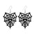 Gothic Cat Spider Alloy Women's Drop Earrings 1 Pair